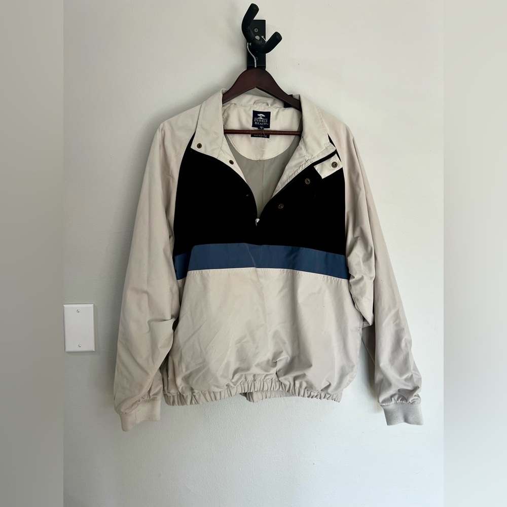 Vintage Men’s Quarter Zip Windbreaker